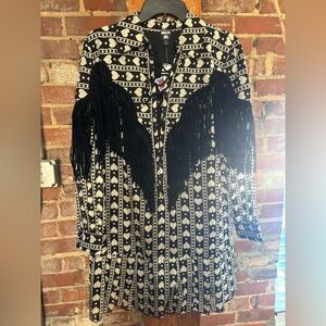INC International Concepts Black and Cream Heart Dress